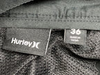 Hurley Mens One & Only Walk Shorts Black Polyester Casual Mesh Pockets Size 36