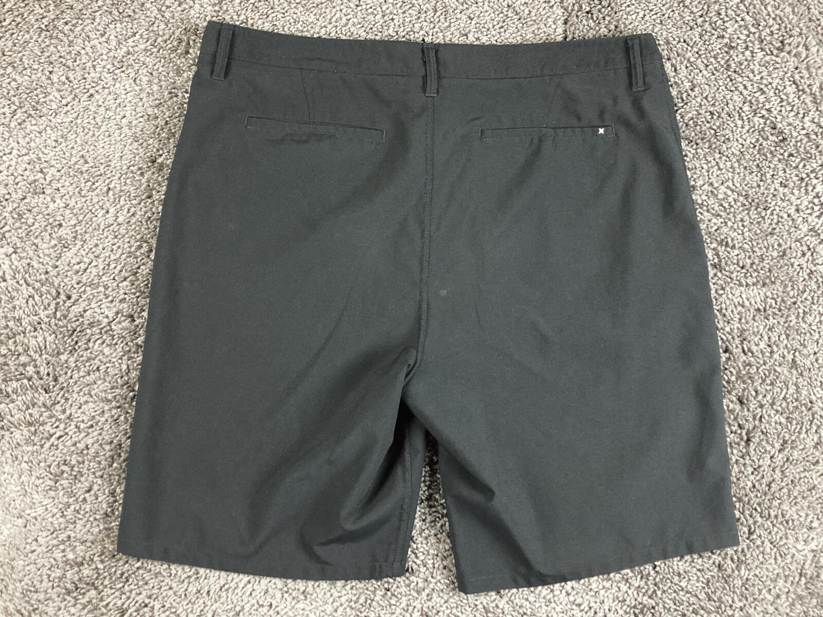 Hurley Mens One & Only Walk Shorts Black Polyester Casual Mesh Pockets Size 36