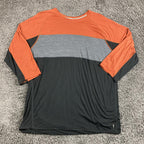 Smartwool Men Merino Sport 120 Mountain Biking Shirt 3/4 Sleeve MTB Sz XL