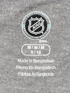 NHL Anaheim Ducks Women’s Medium Raglan 3 Qtr Sleeve Shirt Gray Black Fan Gear M
