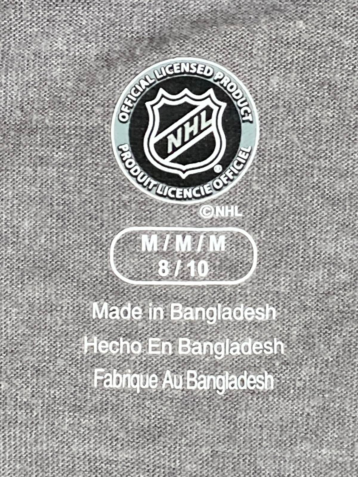 NHL Anaheim Ducks Women’s Medium Raglan 3 Qtr Sleeve Shirt Gray Black Fan Gear M