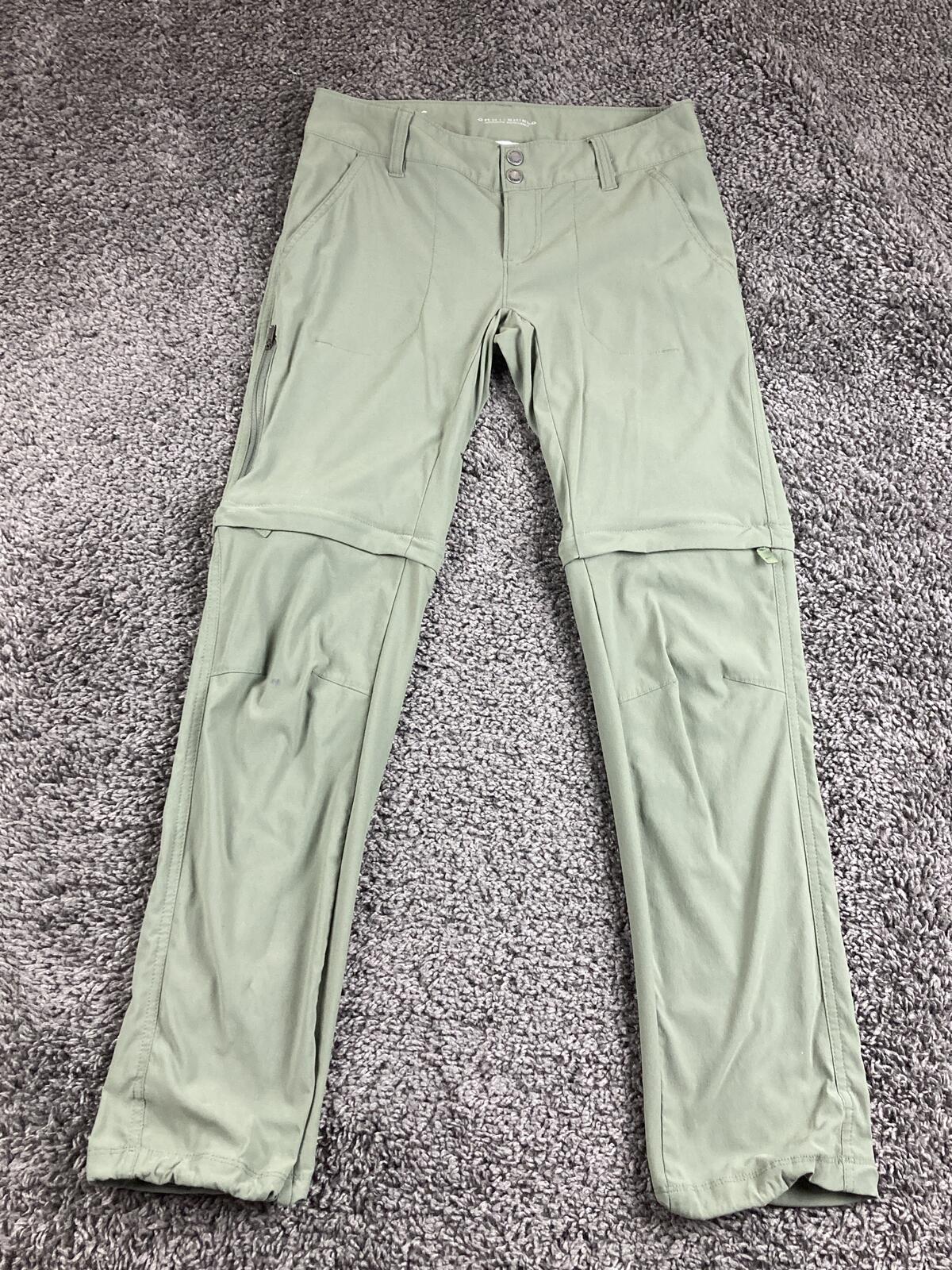 Columbia Saturday Trail II Convertible Pants Women's Short Green Sz 2