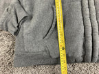 Vintage Anchor Blue Sherpa Lined Full Zip Hoodie Men's Gray Heavyweight Sz L