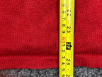 VTG Lauren Jeans Co Ralph Lauren Red Knit Sweater Crown Crest Logo P/L Petite