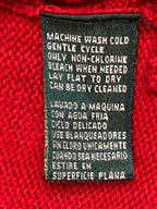 VTG Lauren Jeans Co Ralph Lauren Red Knit Sweater Crown Crest Logo P/L Petite