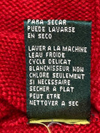 VTG Lauren Jeans Co Ralph Lauren Red Knit Sweater Crown Crest Logo P/L Petite