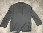 Pronto Uomo Platinum 100% Wool Black Blazer 2 Button Men 48 Regular