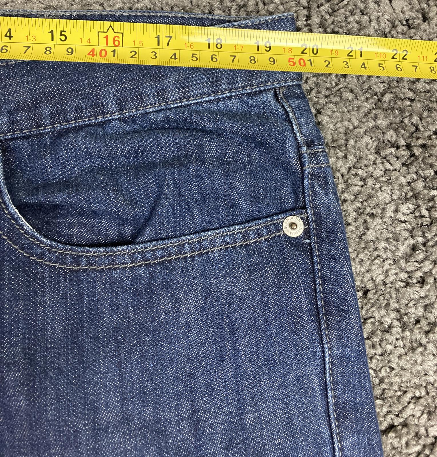 Sean John Men’s Blue Jeans Size 38x33 Straight Fit Classic Wash Denim Pants