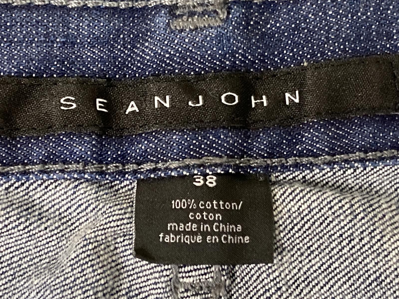 Sean John Men’s Blue Jeans Size 38x33 Straight Fit Classic Wash Denim Pants