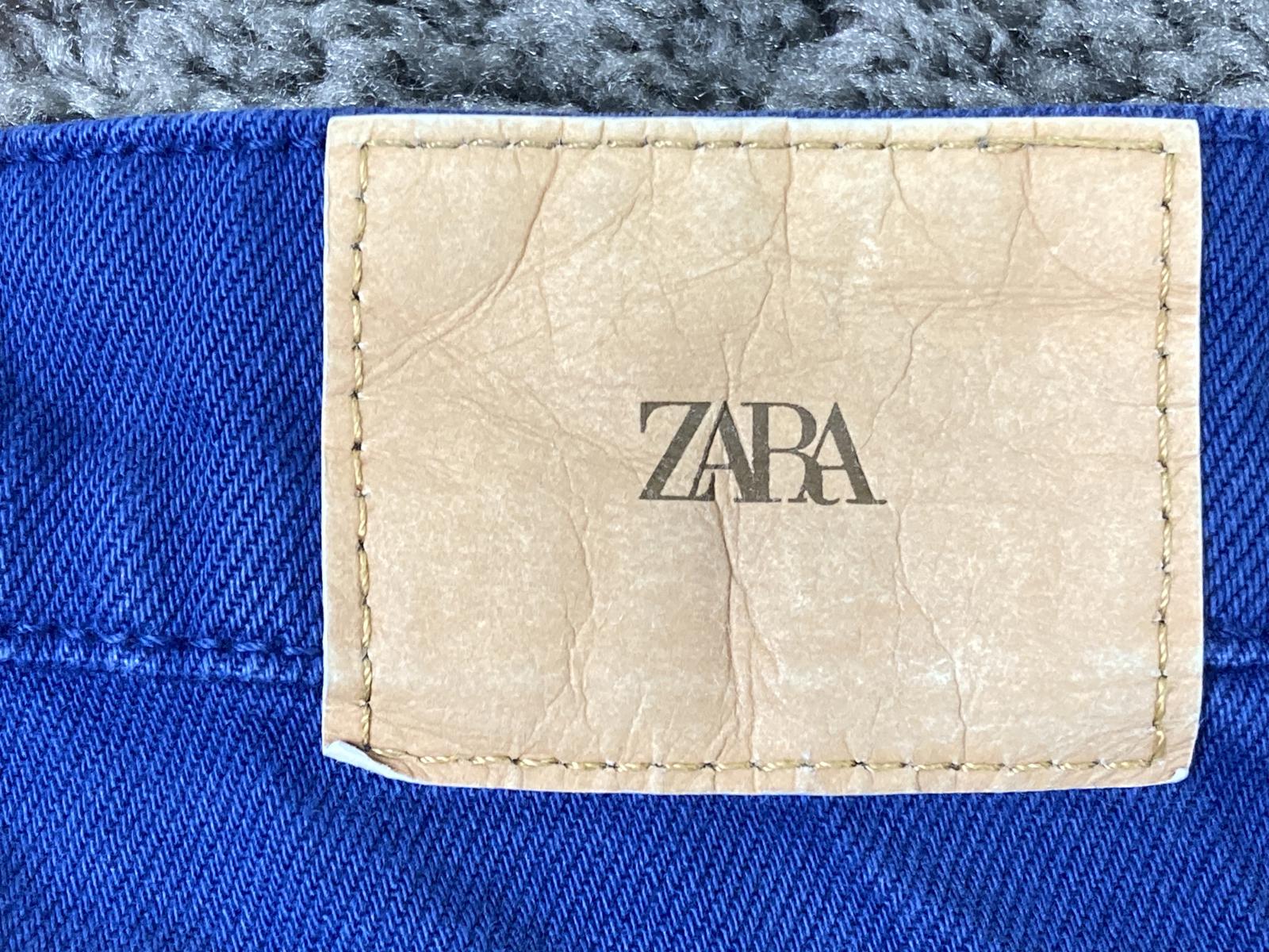Zara Jeans Women's Blue High Rise Wide Leg Full Length 100% Cotton Size 2