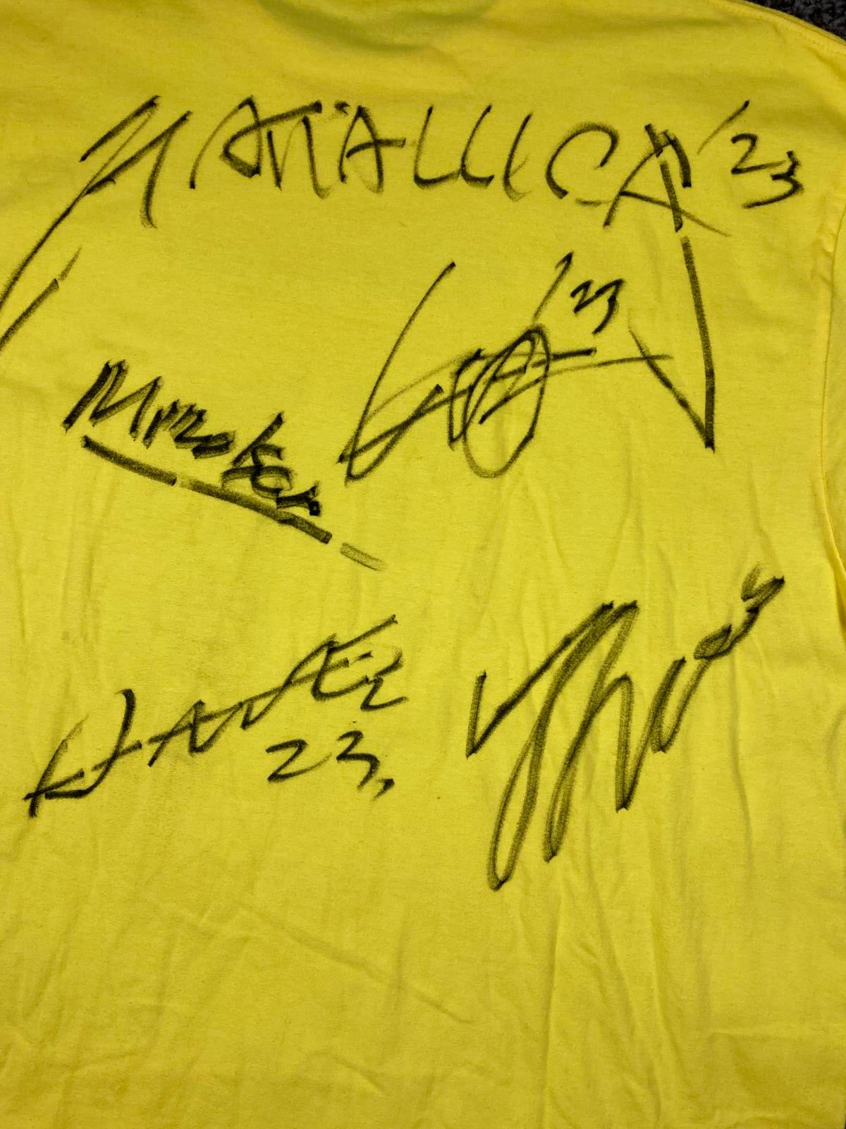 Hattallica × Maruhide Rare Shoten Signed Metallica Parody Tee Japan Sz XXL 2023