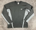 The North Face Flight Series Shirt Mens Black Gray Long Sleeve Pocket Running L