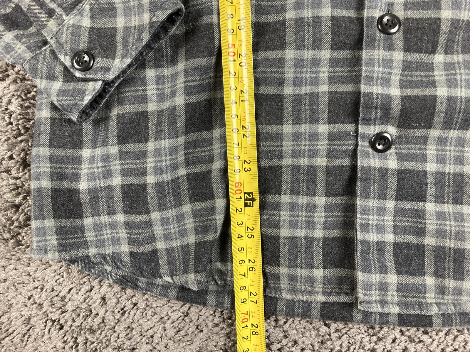 Hurley Mens Large Gray Plaid Hooded Flannel Shirt Classic Fit Long Sleeve L