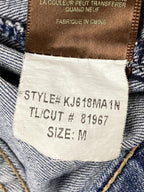 KUT from the Kloth Amelia Denim Jacket Womens Medium Wash Blue Stretch Jean Sz M