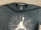 Nike Air Jordan Supersonic Graphic T-Shirt Mens XL Black Jumpman Basketball Tee
