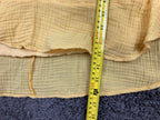 Anthropologie Ruffle Ina Dress Women's Yellow V-neck Cinch Waist Lined Sz  S/M
