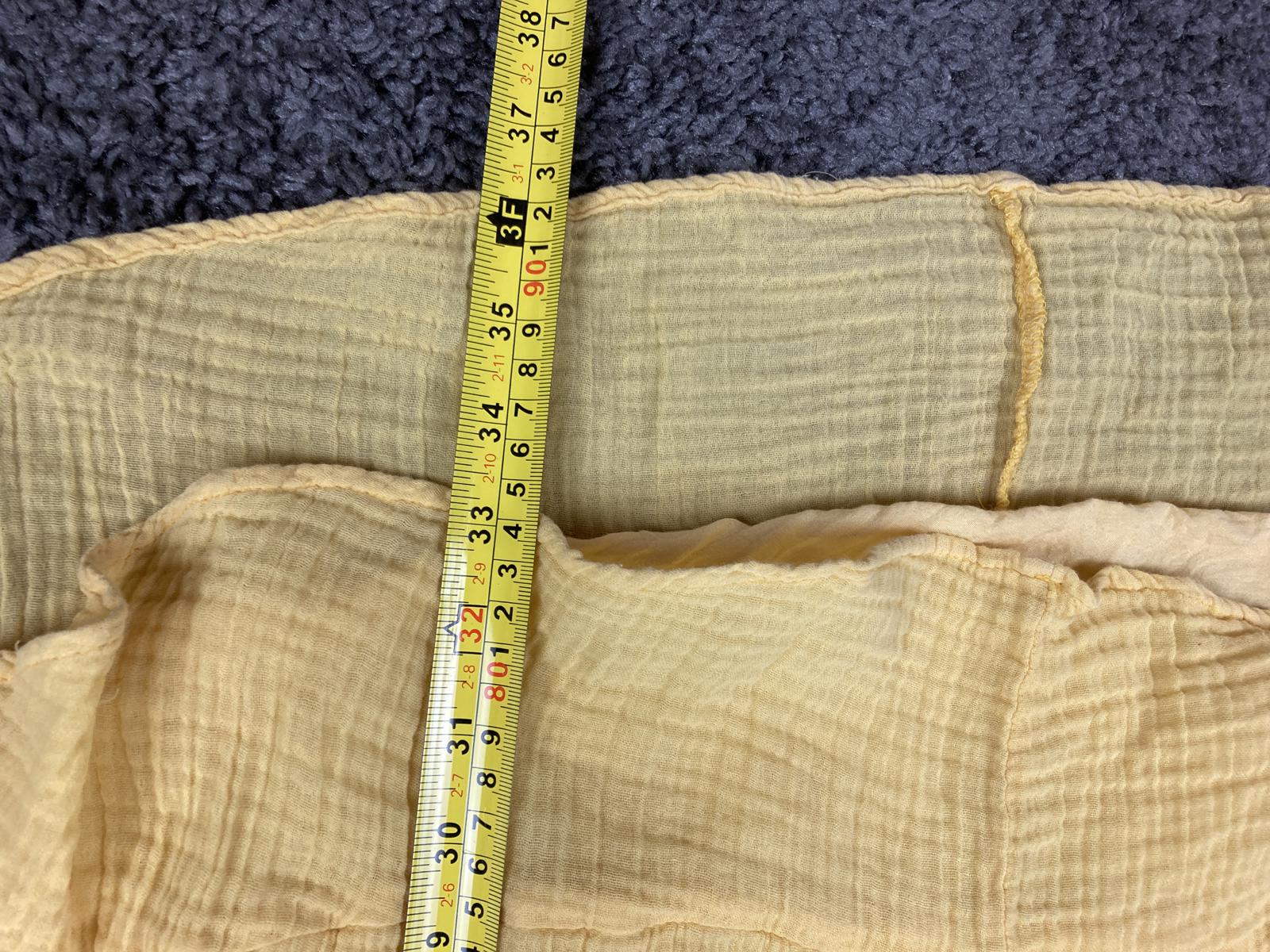 Anthropologie Ruffle Ina Dress Women's Yellow V-neck Cinch Waist Lined Sz  S/M