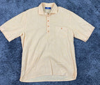 Elio Berhanyer for Artesanos Camiseros Cotton Blend Shirt 42 (L) Peach & Orange