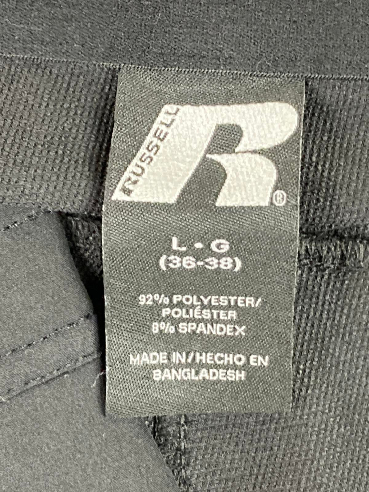 Russell Athletic Golf Pants Men's Black Stretch Zipper Pockets Size L 36/38