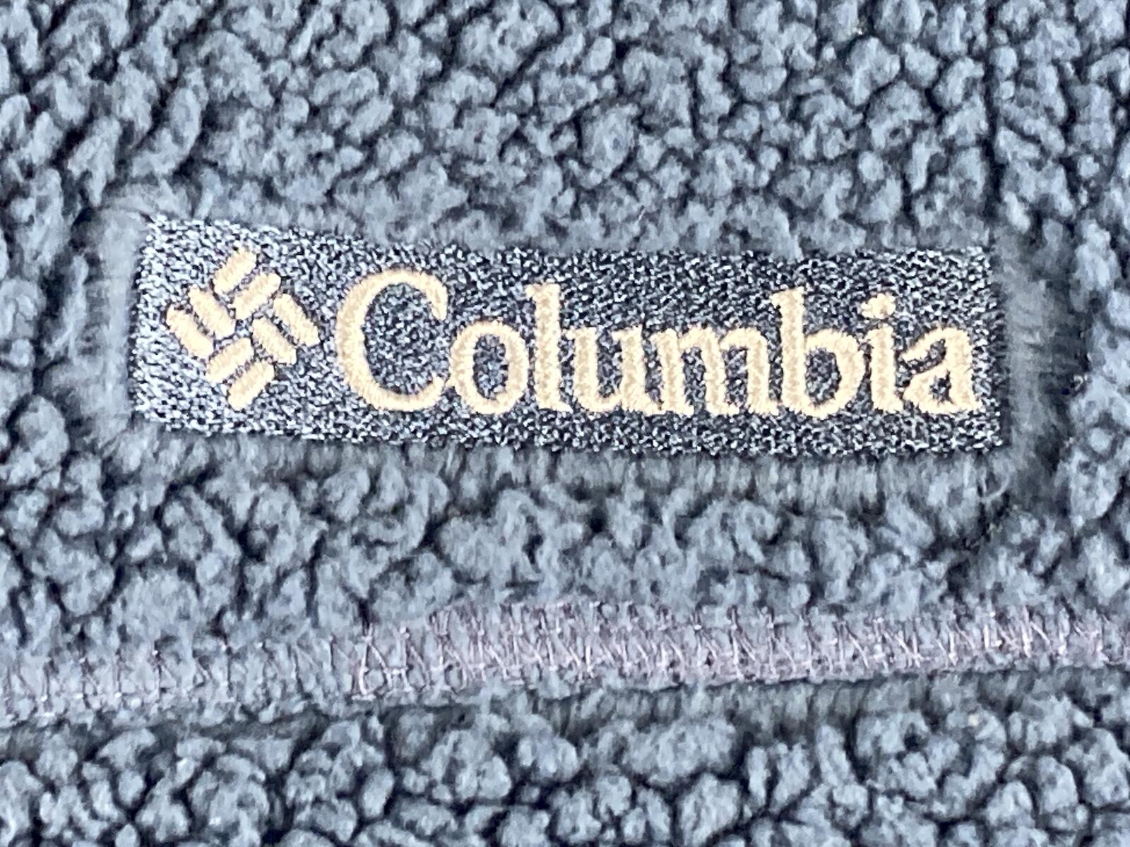 Columbia Rugged Ridge II Sherpa Fleece Jacket Mens Blue Full Zip Warm Coat Sz XL