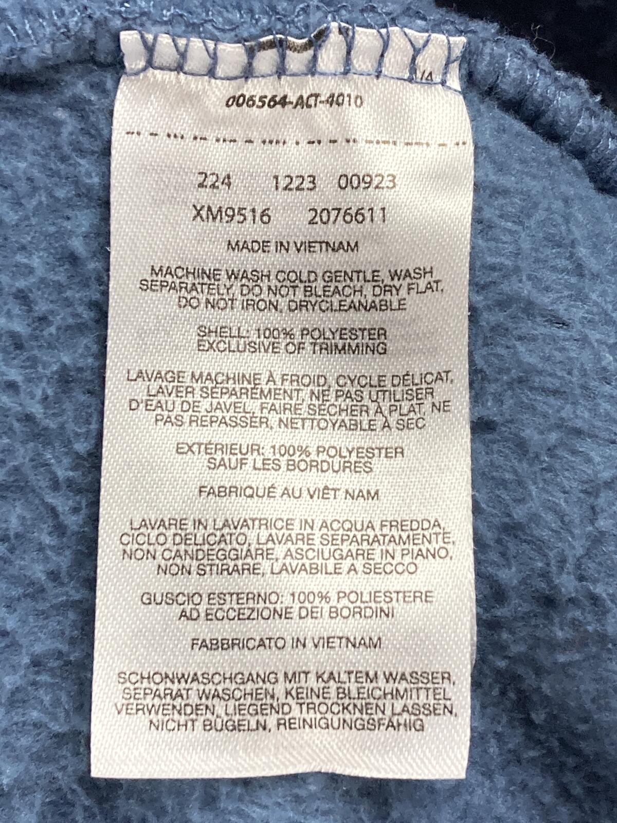 Columbia Rugged Ridge II Sherpa Fleece Jacket Mens Blue Full Zip Warm Coat Sz XL