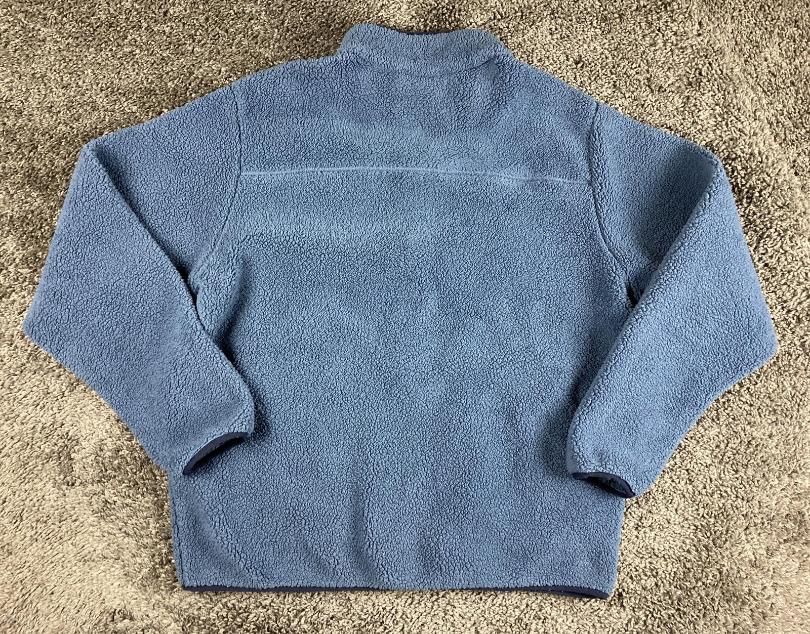 Columbia Rugged Ridge II Sherpa Fleece Jacket Mens Blue Full Zip Warm Coat Sz XL