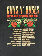 Guns N' Roses Not In This Lifetime Tour 2017 Shirt Men's European Dates Sz Large