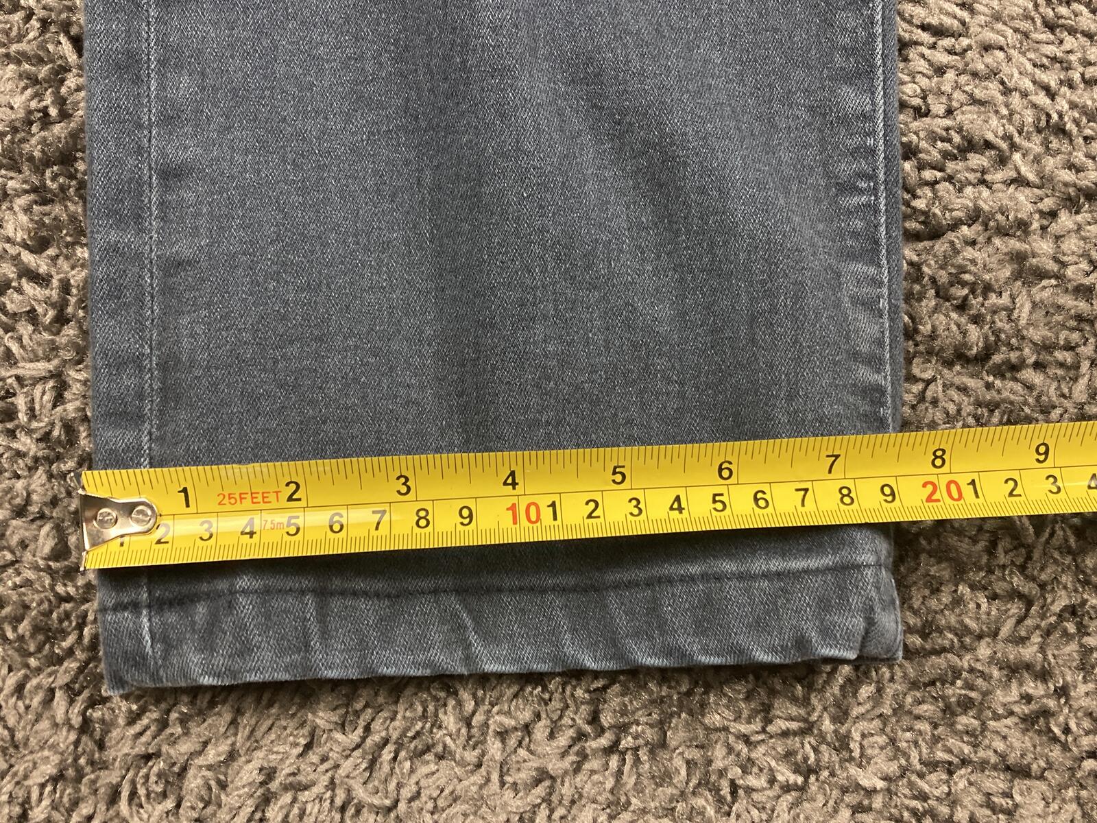 AG Adriano Goldschmied The Everett Jeans Mens Hemmed* Blue Slim Straight 38x28**