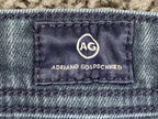 AG Adriano Goldschmied The Everett Jeans Mens Hemmed* Blue Slim Straight 38x28**