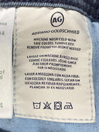 AG Adriano Goldschmied The Everett Jeans Mens Hemmed* Blue Slim Straight 38x28**