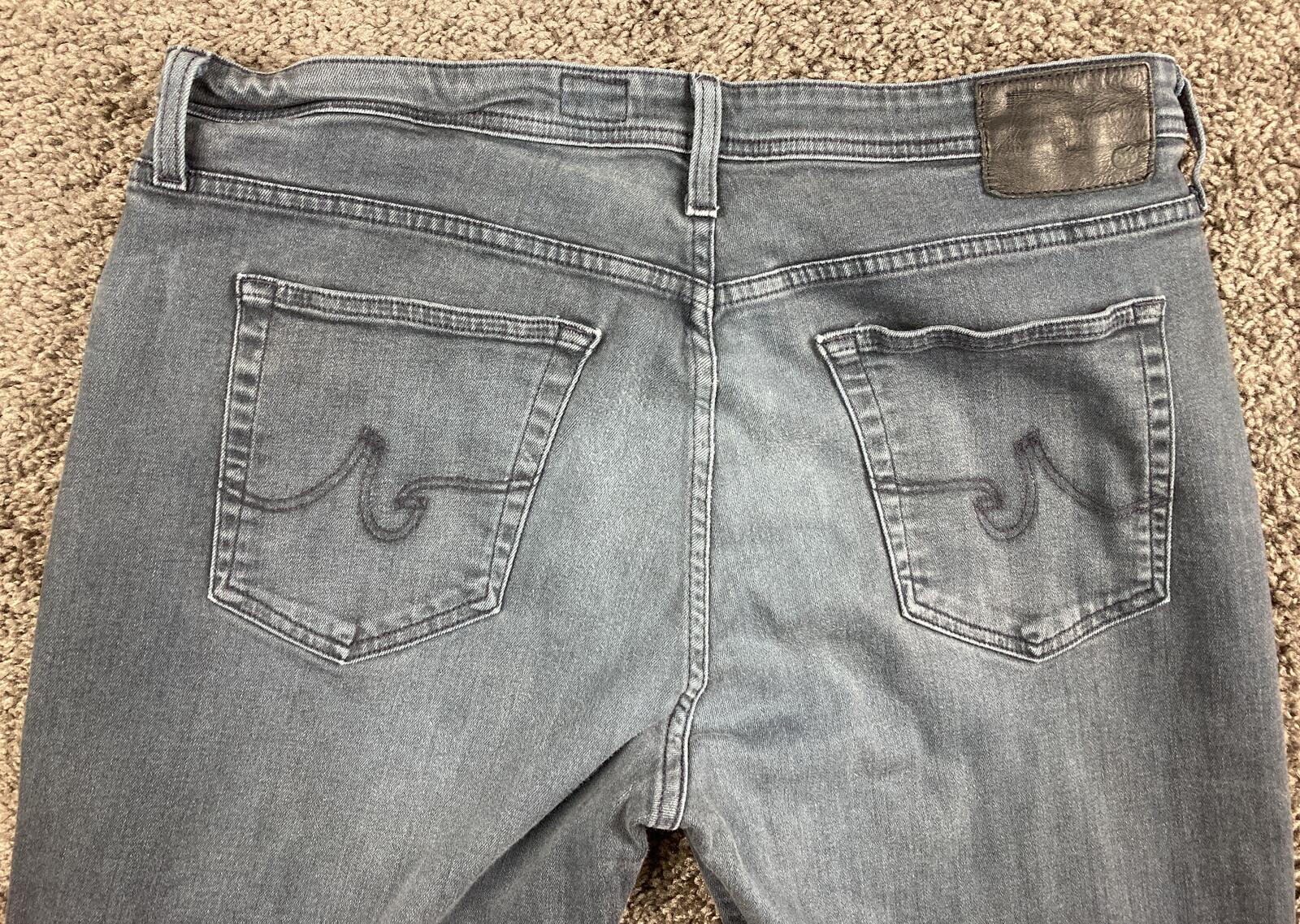 AG Adriano Goldschmied The Everett Jeans Mens Hemmed* Blue Slim Straight 38x28**