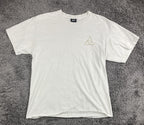 HUF Triple Triangle Cherry Blossom Lantern White Graphic T-Shirt Mens Sz Large