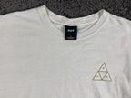 HUF Triple Triangle Cherry Blossom Lantern White Graphic T-Shirt Mens Sz Large