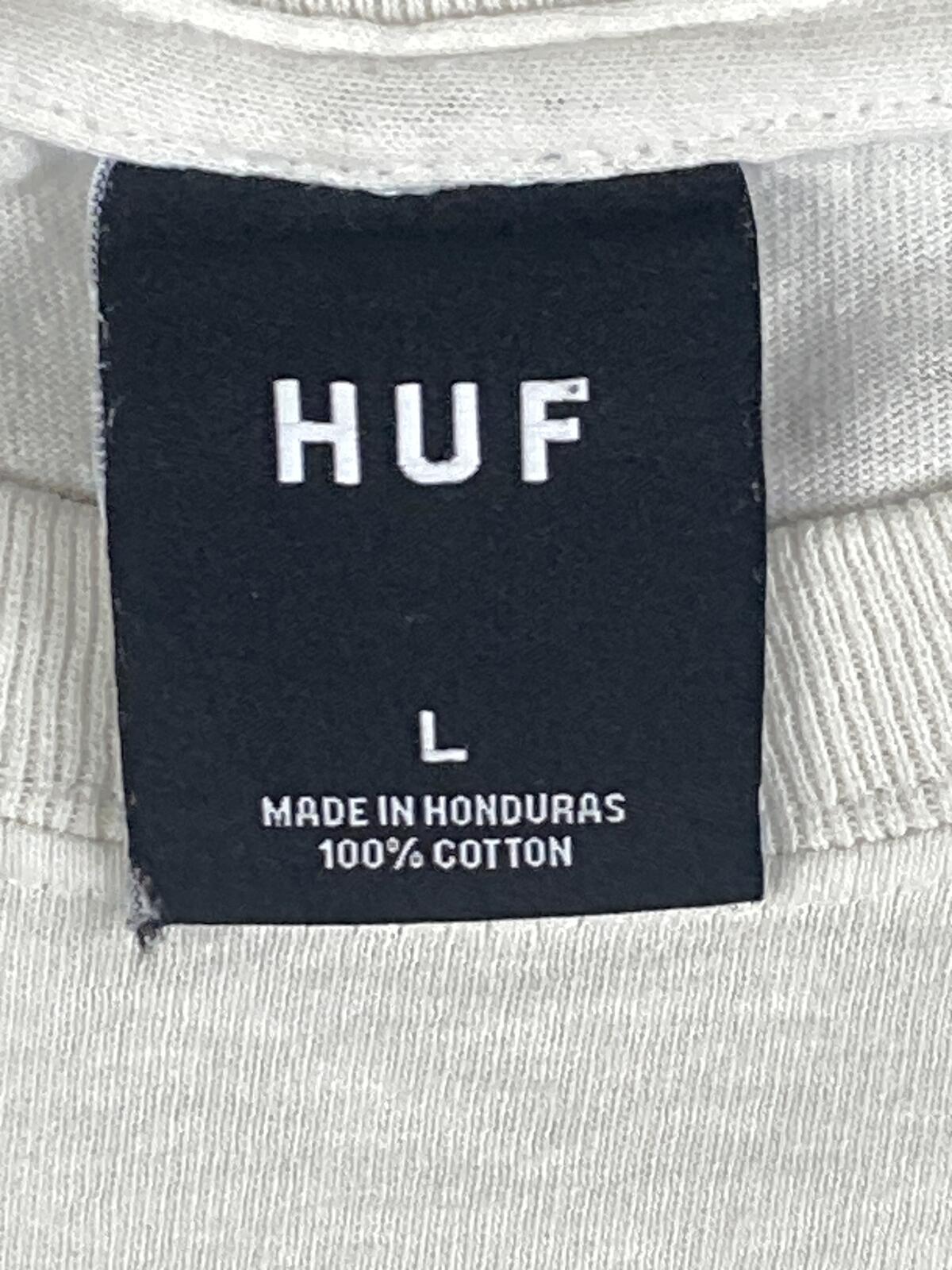 HUF Triple Triangle Cherry Blossom Lantern White Graphic T-Shirt Mens Sz Large