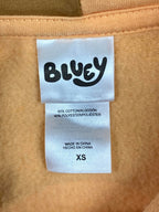 Bluey Mom Womens Fleece Pullover Hoodie Chilli Mom Orange Yellow Sz X-Small