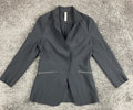 Athleta Interstellar Blazer Jacket Black EuroLuxe Stretch Travel Work Sz 0