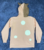 Bluey Mom Womens Fleece Pullover Hoodie Chilli Mom Orange Yellow Sz X-Small