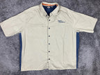 Harley-Davidson MotorClothes Shop Shirt Men's  Beige Blue Embroidered Logo XXXL