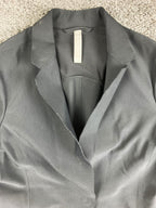 Athleta Interstellar Blazer Jacket Black EuroLuxe Stretch Travel Work Sz 0