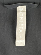 Athleta Interstellar Blazer Jacket Black EuroLuxe Stretch Travel Work Sz 0