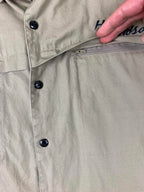 Harley-Davidson MotorClothes Shop Shirt Men's  Beige Blue Embroidered Logo XXXL
