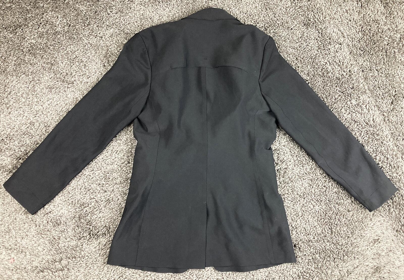 Athleta Interstellar Blazer Jacket Black EuroLuxe Stretch Travel Work Sz 0