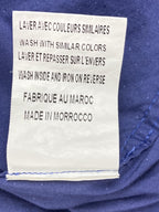 Emile Lafaurie Men's Long Sleeve Polka Dot Stretch Button Dress Shirt Blue S