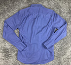 Emile Lafaurie Men's Long Sleeve Polka Dot Stretch Button Dress Shirt Blue S