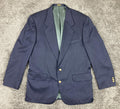 Oscar de la Renta Blazer 100% Wool Gold Buttons Men's 42R Navy
