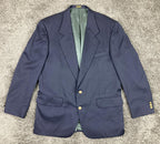 Oscar de la Renta Blazer 100% Wool Gold Buttons Men's 42R Navy