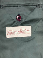 Oscar de la Renta Blazer 100% Wool Gold Buttons Men's 42R Navy