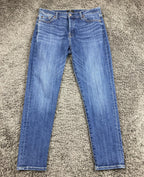 7 For All Mankind Josefina Jeans Slim Boyfriend Button Fly Medium Wash Denim 28