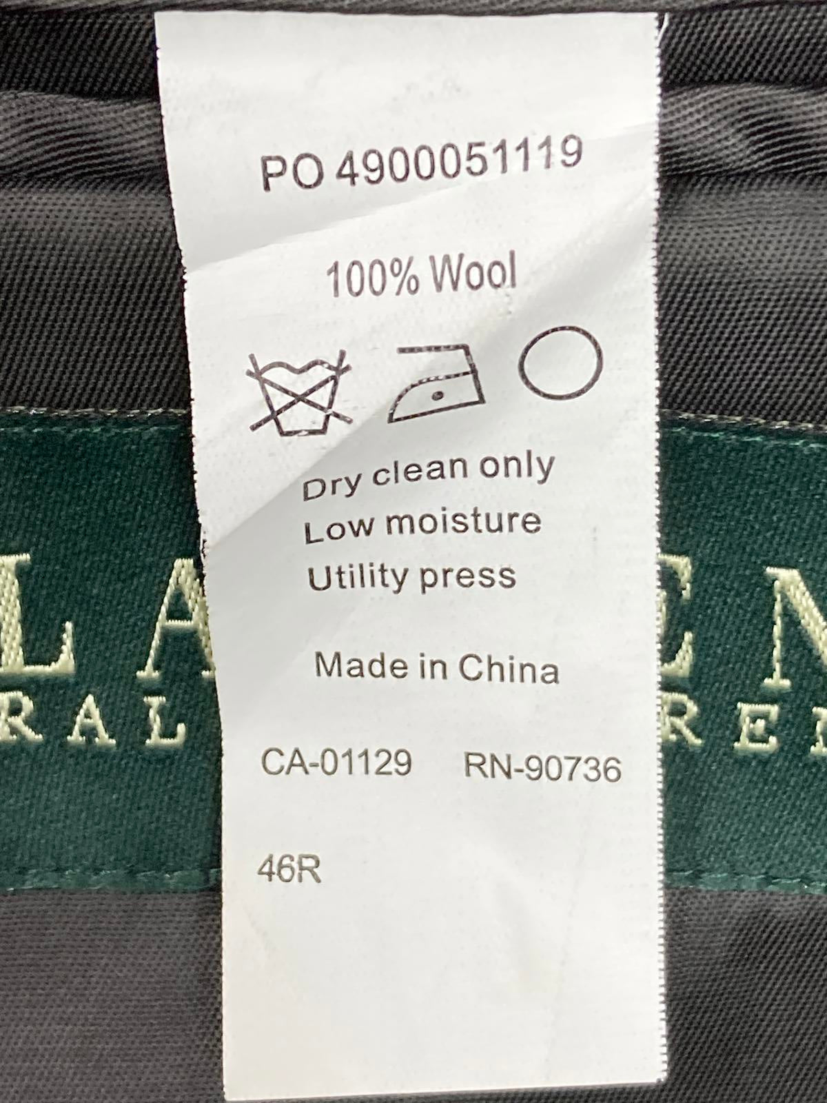 Lauren Ralph Lauren Blazer 100% Wool Men Gray 2 Button Sz 46R