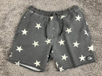 Quiksilver Mens Hybrid Board Shorts 32 Black White Star Swim Trunk Amphibian